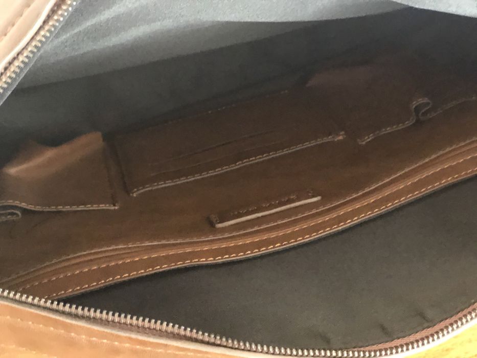 Pasta Mala Homem Escritório Castanha