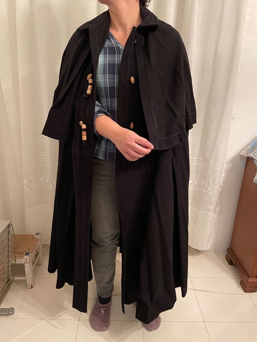 Capa preto fazenda unissexo quente para inverno