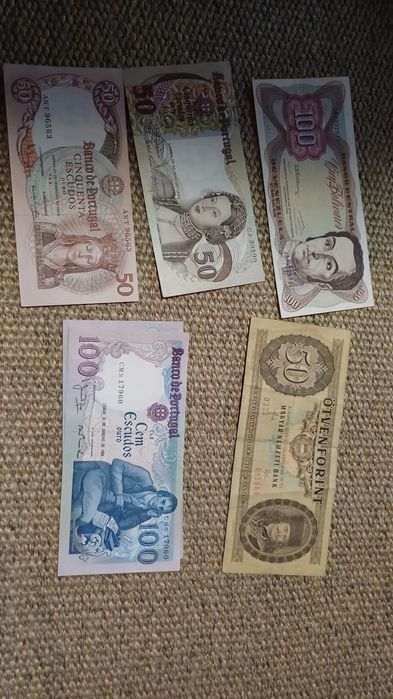 Notas antigas diversas