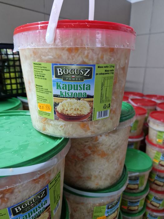 Kapusta kiszona ,ogórki małosolne