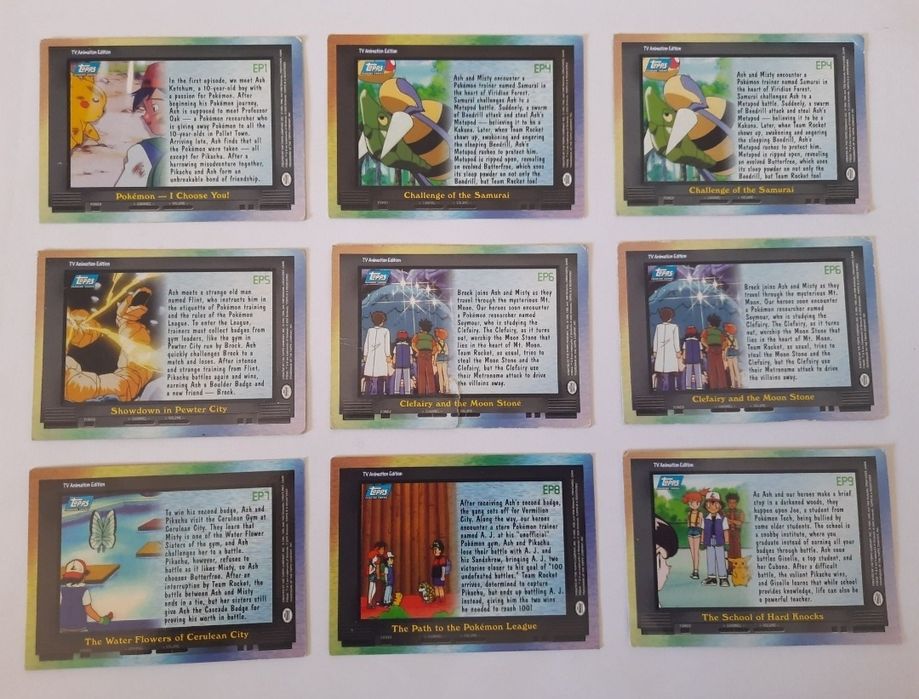Cartas pokemon topps episodios - venda à unidade