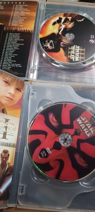 Dvd's star wars 1 e 3