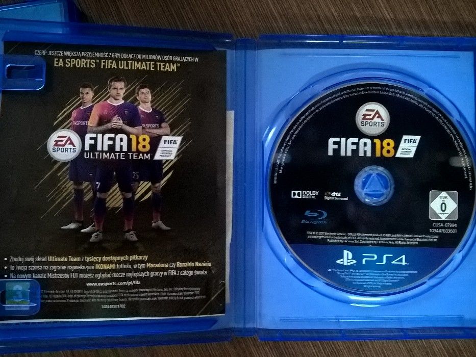 Fifa 18 i Fifa 17 na PS4