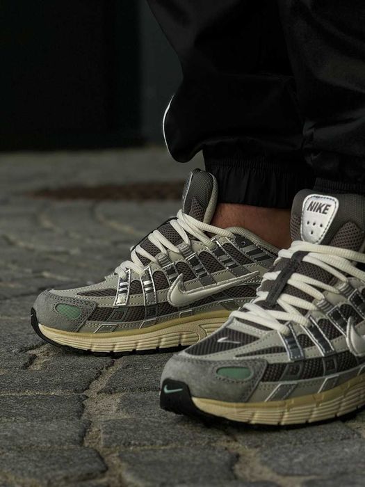 Кроссовки Мужские Nike P6000 Grey Beige Green/Кросівки Чоловічі Найк
