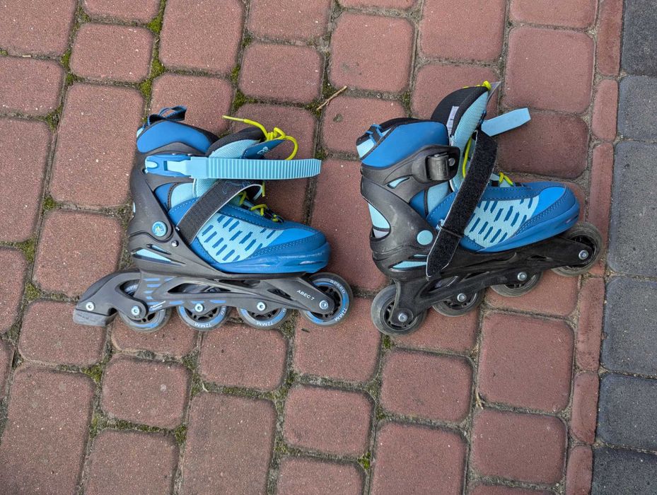 Niebieskie rolki - regulowany rozmiar 33-37