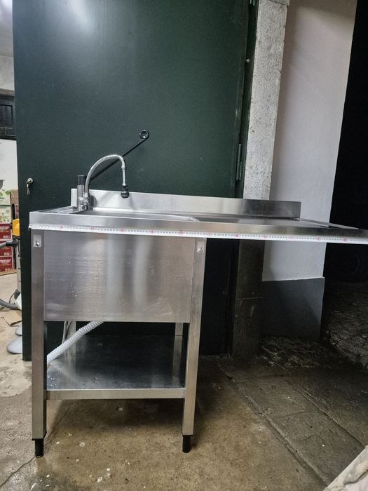 Bancada Inox com cuba