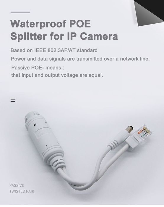 активный POE сплиттер с 42 на 12 вольт