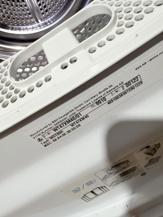 Комплект пральна + сушильна машини Siemens iQ700