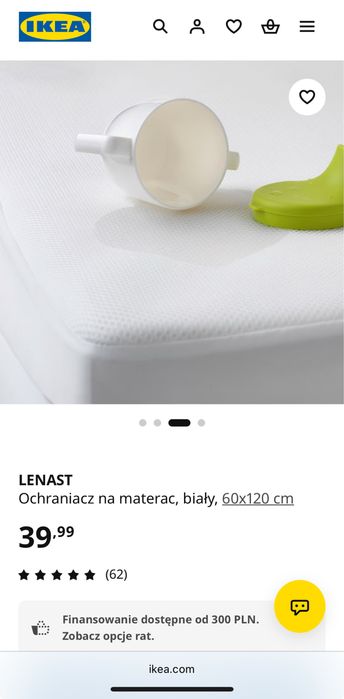 Ikea Lenast pokrowiec na materac