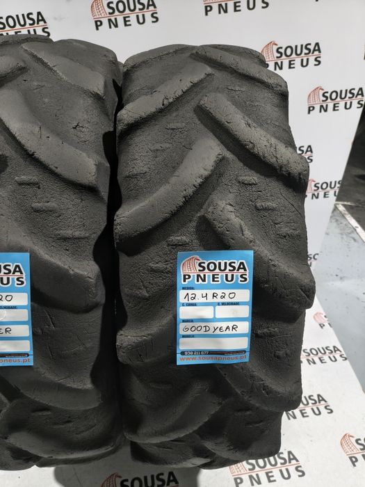 2 pneus agrícolas 12.4R20 ou 320-85R20 - Veja o preço 180 Euros - Ofer
