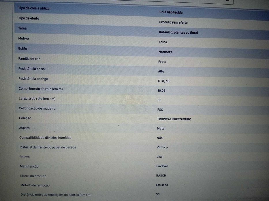 4 rolos papel de parede floral e madeira (novos)