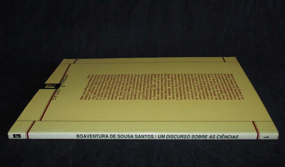 Livro Um Discurso Sobre as Ciências Boaventura de Sousa Santos