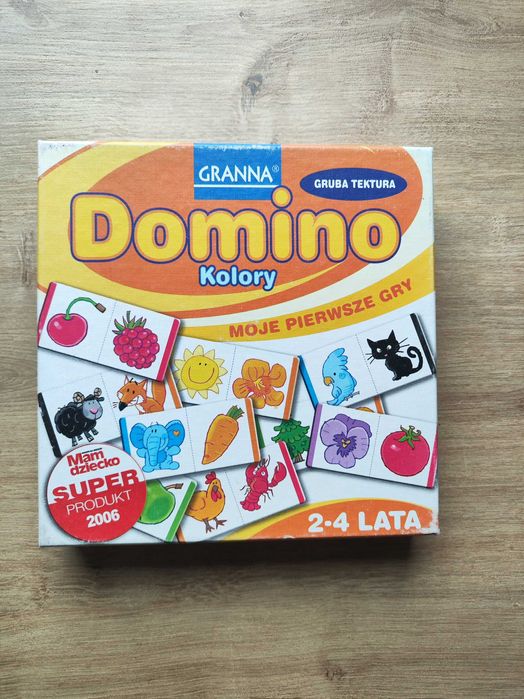 Domino Granna tekturowe Kolory układanka edukacyjna