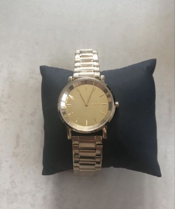 Zegarek DKNY Donna Karan złoty lustrzana tarcza