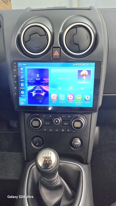 Radio Android 14 com GPS Nissan Qashqai J10 (Artigo novo)