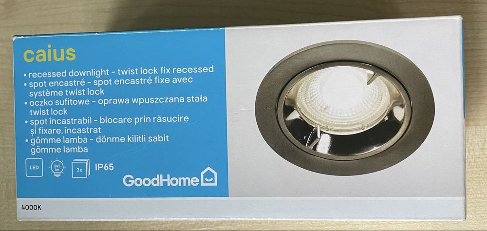 Oczko LED sufitowe srebrne 3 szt /op