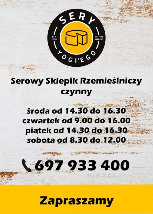 SERY podpuszczkowe z mleka krowiego Wyrób Własny