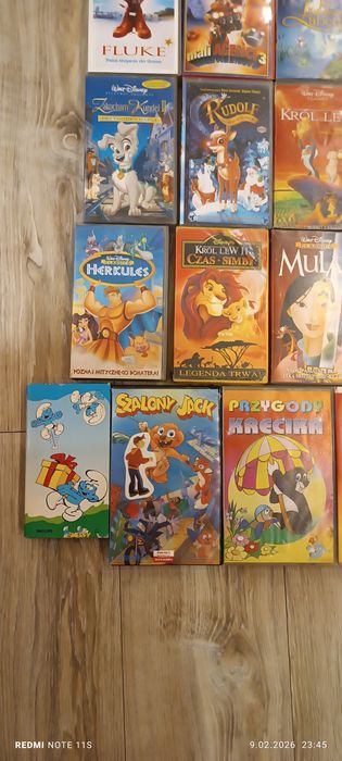Bajki Vhs , 27 kaset