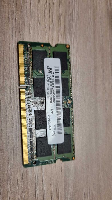 Модуль пам'яті SODIMM Micron 4GB 2Rx8 PC3L-12800S-11-11-FP DDR3L
