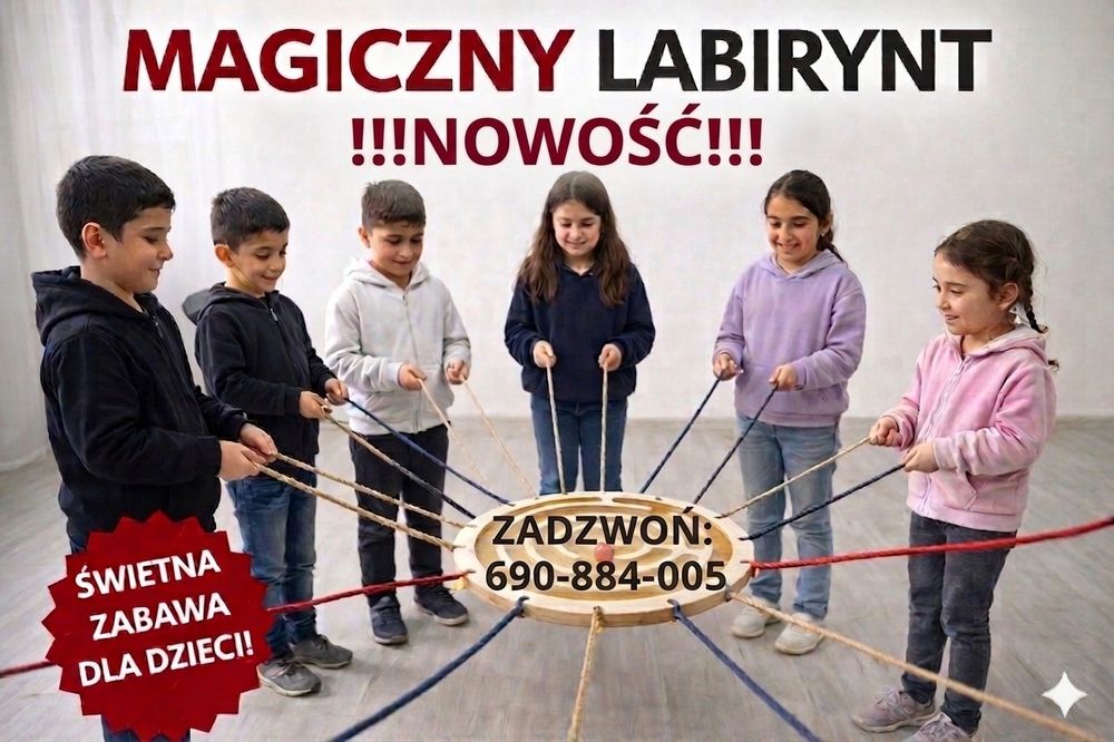 Gra integracyjna animacyjna zespołowa Magiczny Labirynt