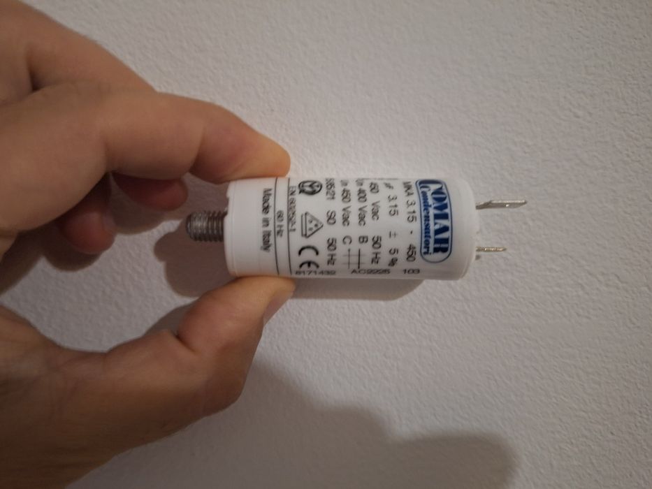 Condensador eléctrico 3,15 uF 50Hz