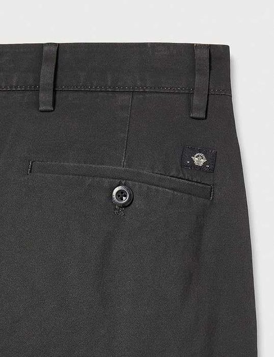 Męskie Spodnie DOCKERS Smart 360 Flex Chino Zwężane Granatowy 36W 32L