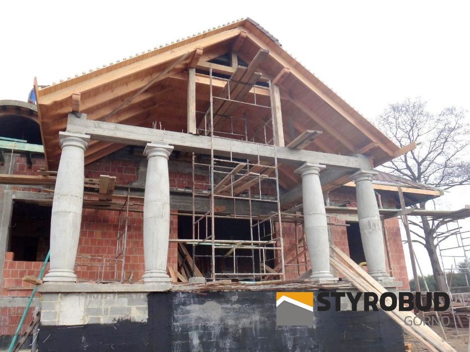 Kolumna betonowa beczkowa fi 30/43/30, Filar - Beczka Słupek