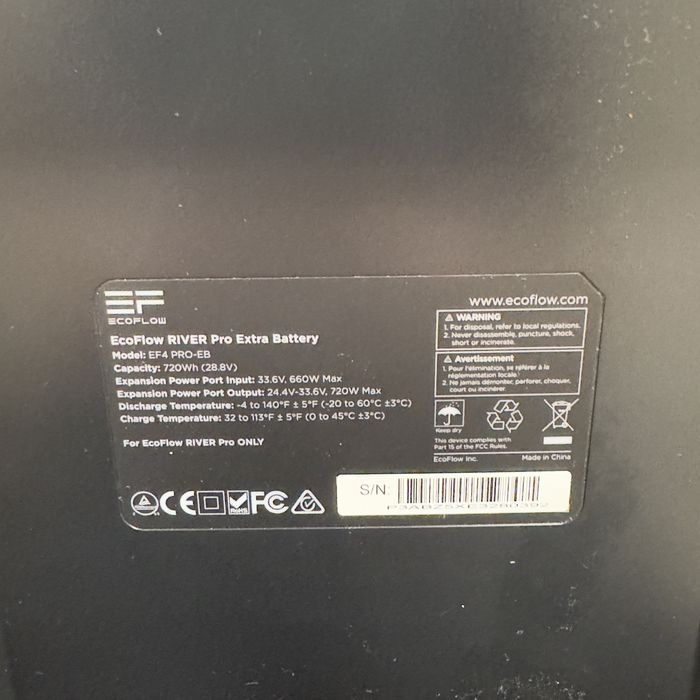 EcoFlow RIVER Pro Extra Battery