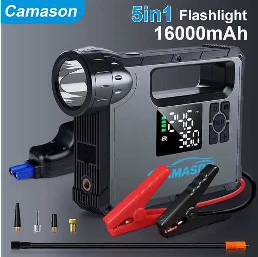 Powerbank Starter Booster Camason X7 z latarką do zimowego auta