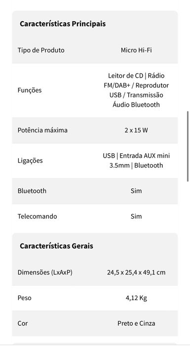 JVC Sistema Micro UX-F227B-DAB - Preto