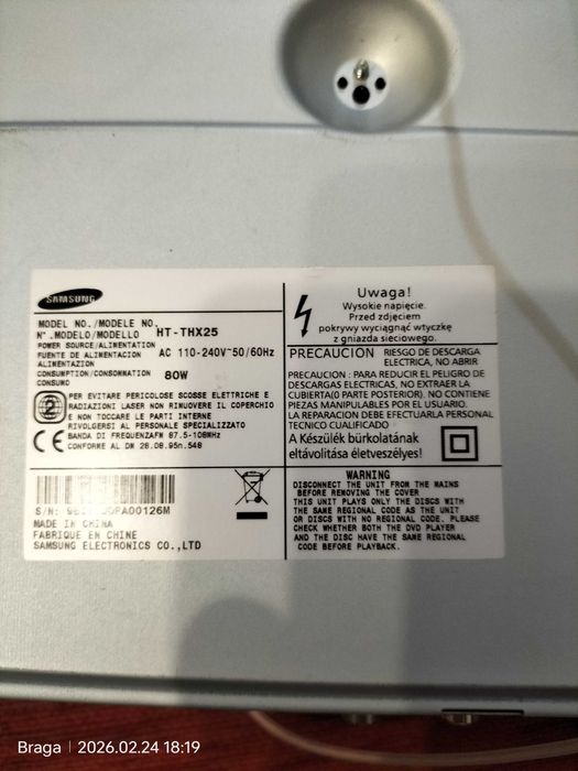 Home cinema SAMSUNG HT-THX25