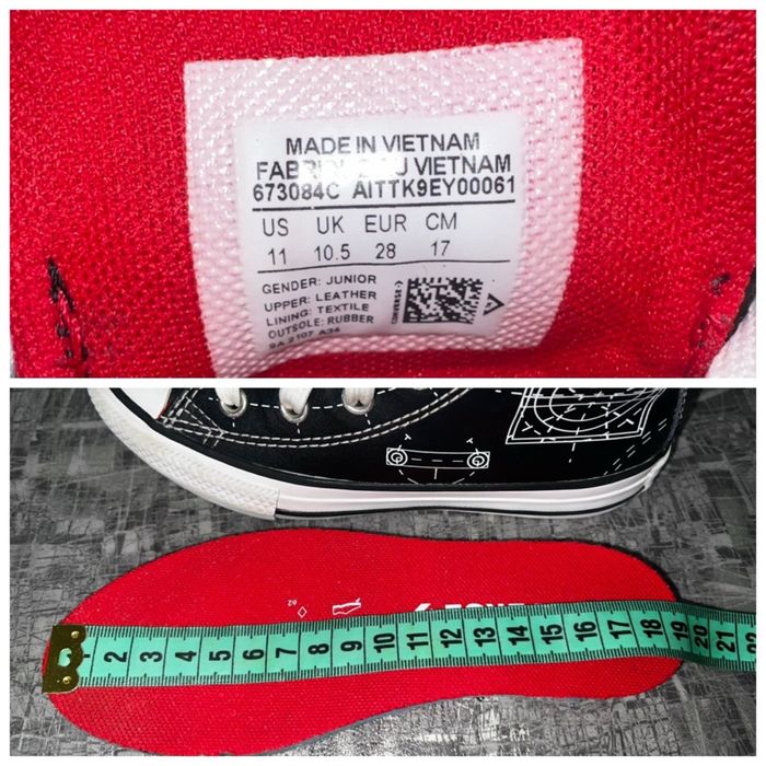 Шкіряні Converse 28/18,5 кеди кеды
