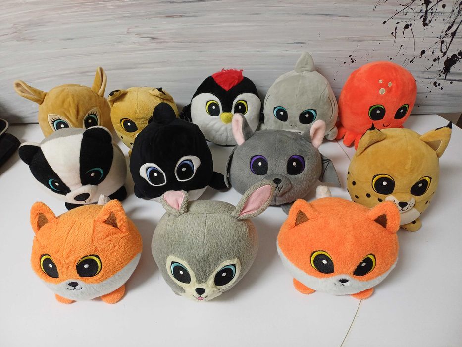 Peluches de animais 12 unidades
