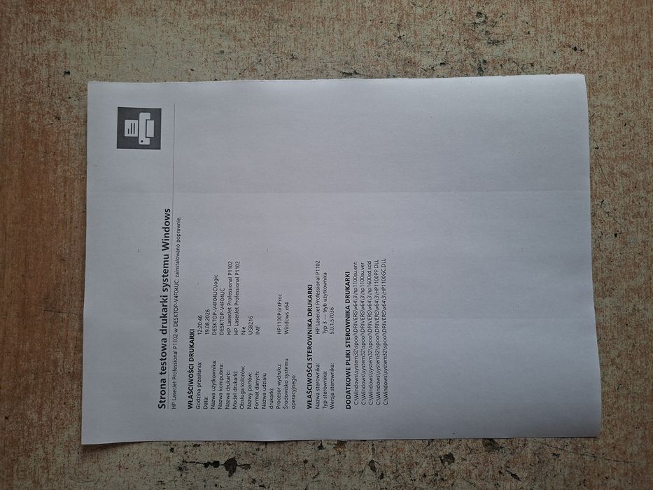 Drukarka Hp Laserjet P1102
