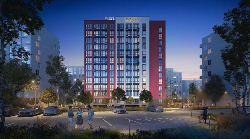 Квартира 45,27 м² з кухнею-вітальнею у ЖК Evening