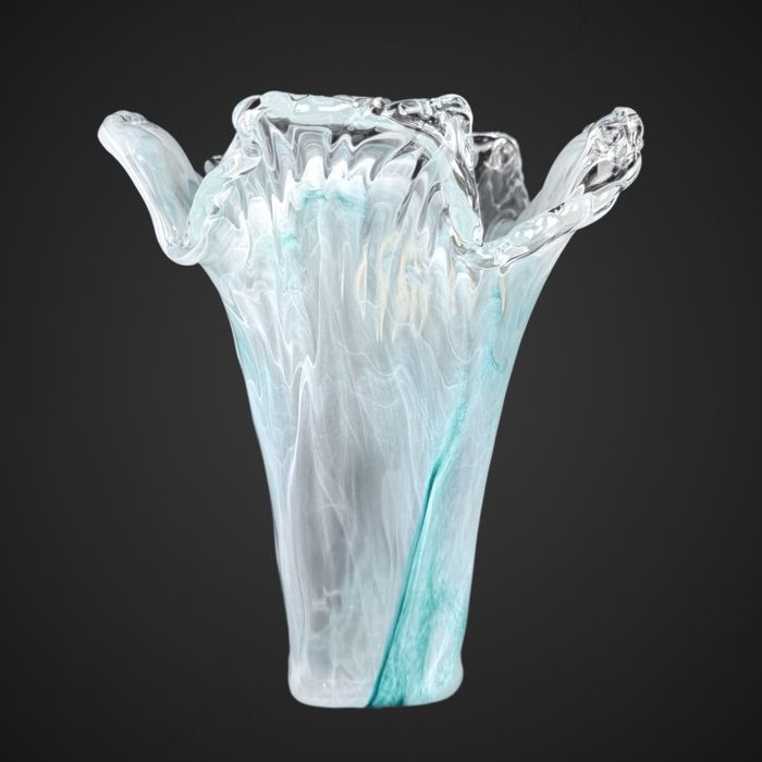 Wazon murano Tammaro home design włoski unikat niebieski B41/4166