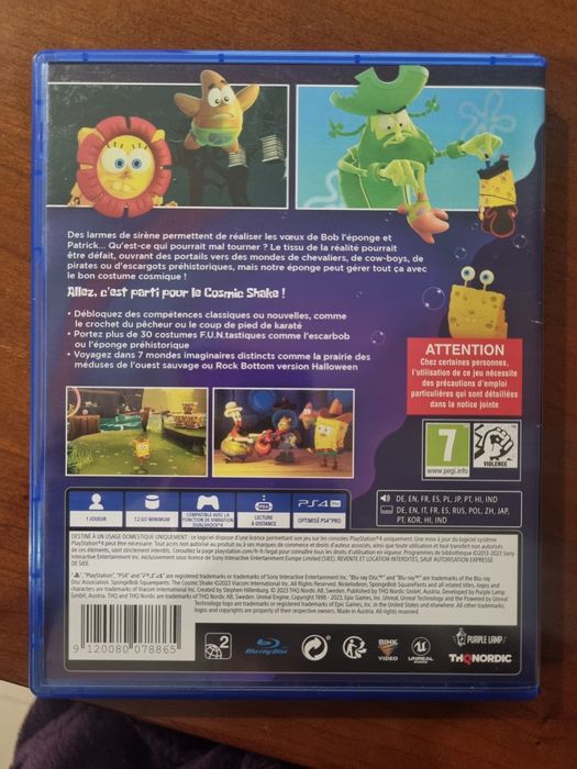 Ps4 spongebob  the cosmic shake