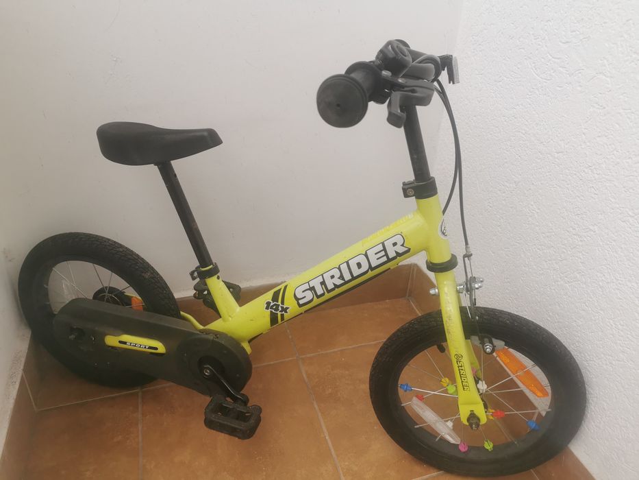 Rower biegowy Strider 14x żółty 14