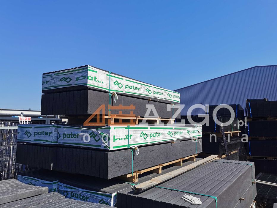 Podmurówka podwalina płyta betonowa krawężnik grafitowa do ogrodzenia