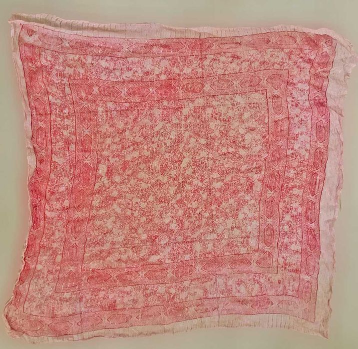 Lenço de Pescoço Unissexo, Rosa e Prata