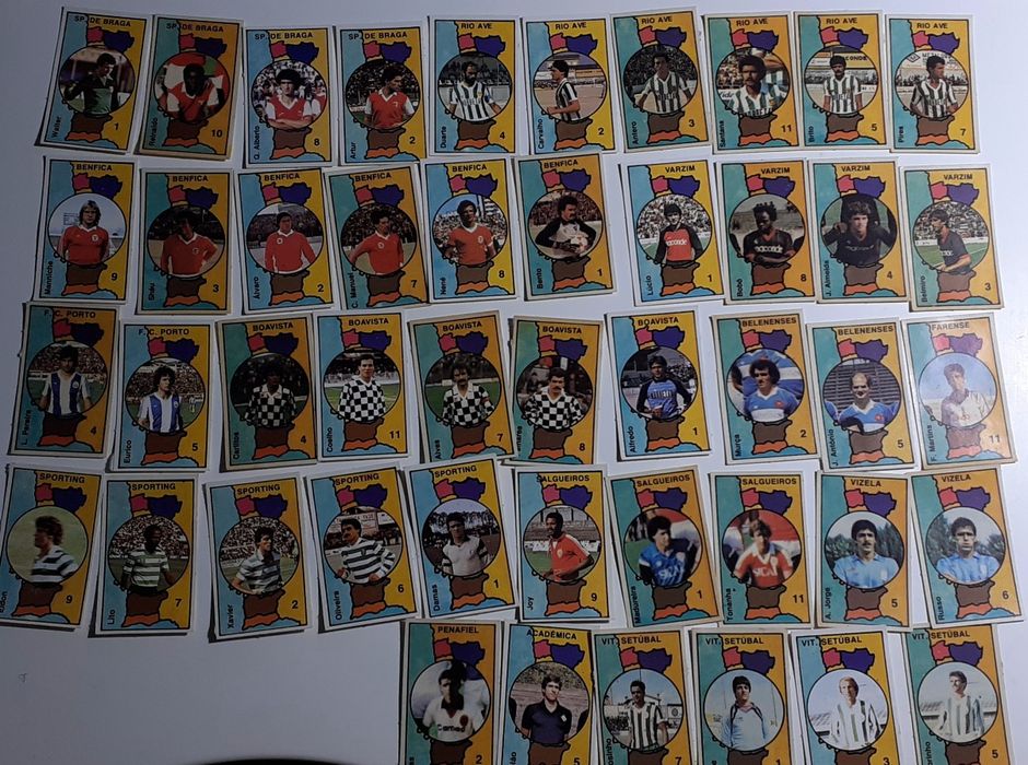Cromos futebol antigos