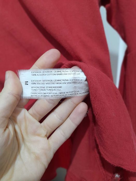 Blusa algodão vermelha