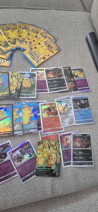 Cartas pokémon ,  25th anniversary colletion (versão chinesa)
