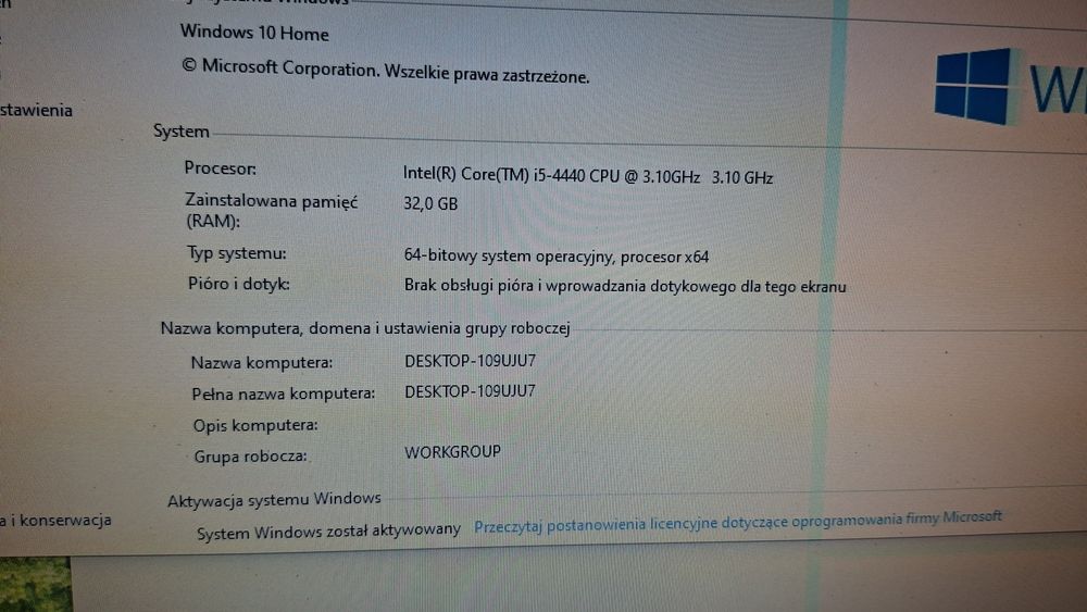 Asus z97-p + I5 4440 3.10 GHz + 32 GB RAM + 256 GB ssd