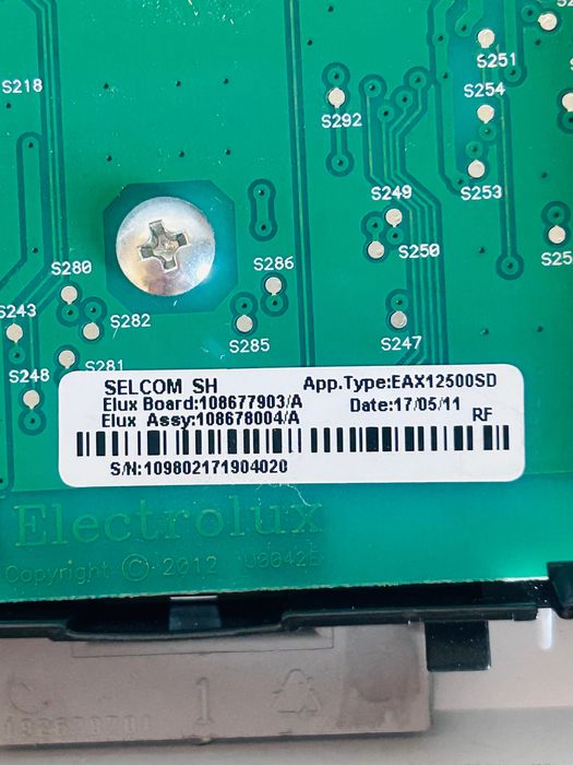 Oryginalny moduł sterujący pralki ELECTROLUX UFC0M107 EAX12500SD