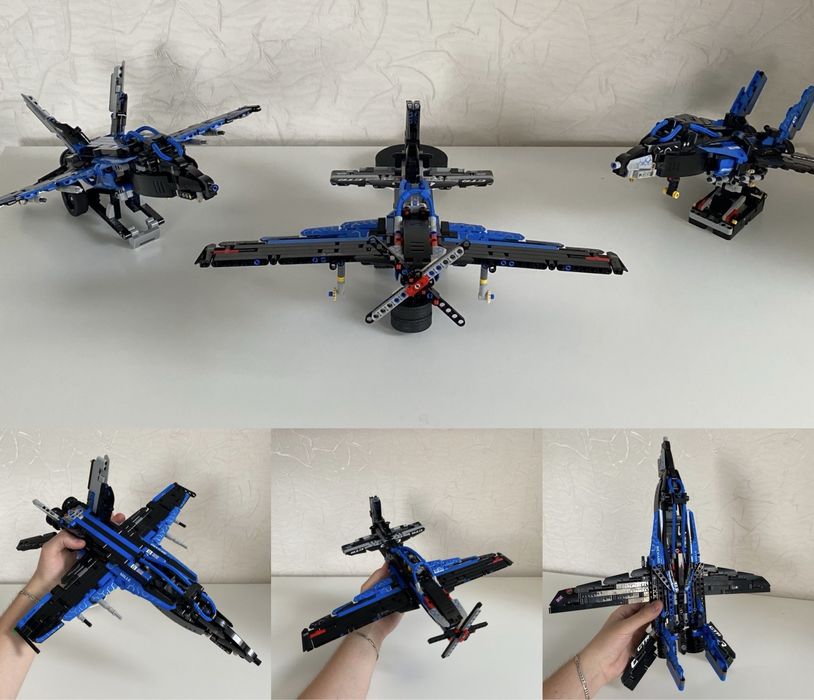 Lego Technic (MOC) винищувачі, літаки, оригінал, кастом, F14, F18, P51