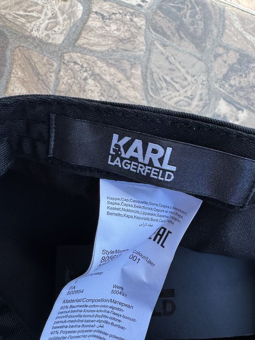 Кепка Karl Lagerfeld | Новая с бирками | Чёрная бейсболка