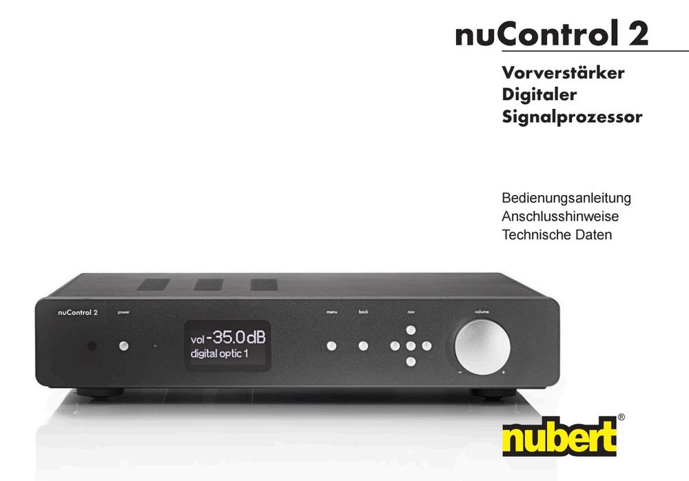 Przedwzmacniacz nuControl 2 Almost Good jak nowy