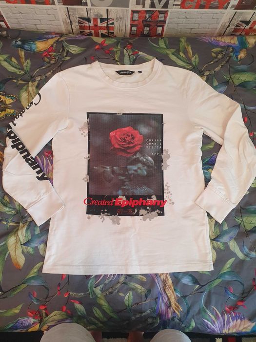 Лонгслив Cropp с розой