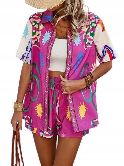 Shein damskie spodenki na lato krótkie wzór 40/42 ł9n
